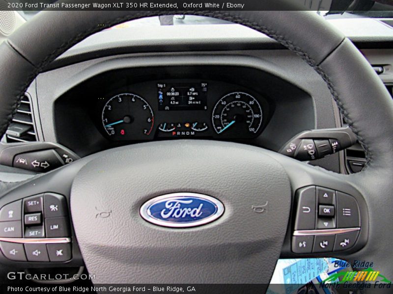 Oxford White / Ebony 2020 Ford Transit Passenger Wagon XLT 350 HR Extended