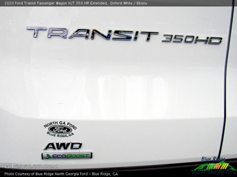 Oxford White / Ebony 2020 Ford Transit Passenger Wagon XLT 350 HR Extended