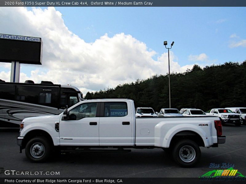 Oxford White / Medium Earth Gray 2020 Ford F350 Super Duty XL Crew Cab 4x4