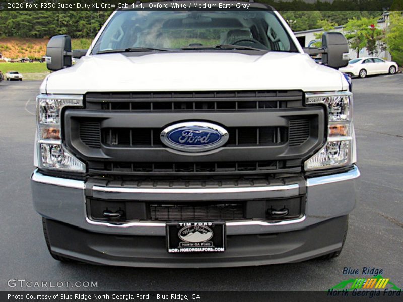 Oxford White / Medium Earth Gray 2020 Ford F350 Super Duty XL Crew Cab 4x4