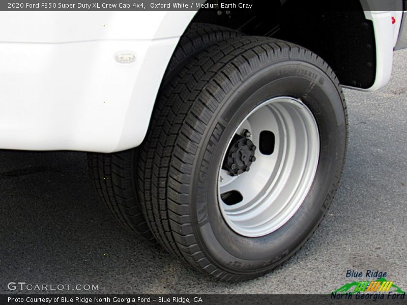 Oxford White / Medium Earth Gray 2020 Ford F350 Super Duty XL Crew Cab 4x4