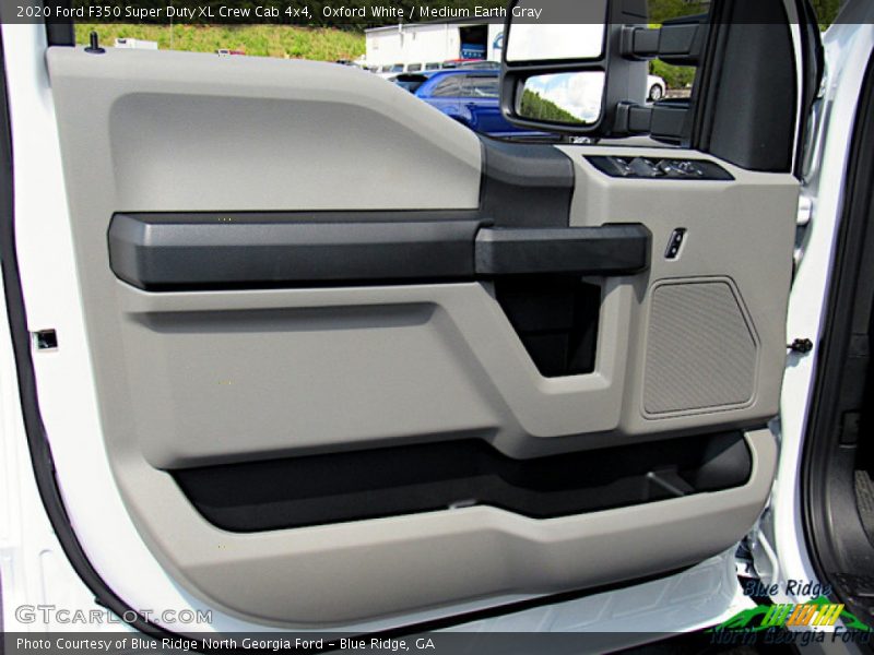Oxford White / Medium Earth Gray 2020 Ford F350 Super Duty XL Crew Cab 4x4