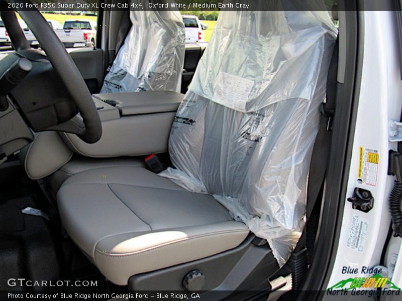 Oxford White / Medium Earth Gray 2020 Ford F350 Super Duty XL Crew Cab 4x4