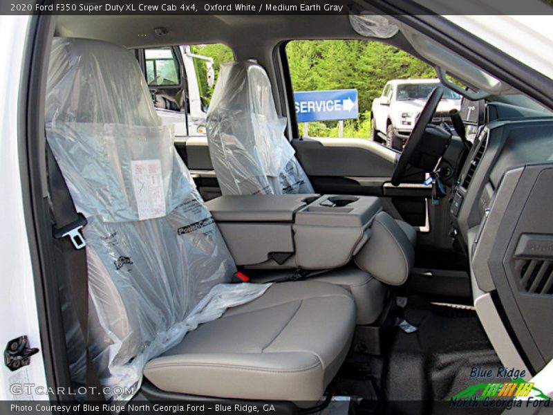 Oxford White / Medium Earth Gray 2020 Ford F350 Super Duty XL Crew Cab 4x4