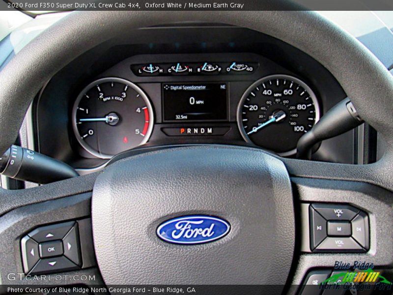 Oxford White / Medium Earth Gray 2020 Ford F350 Super Duty XL Crew Cab 4x4