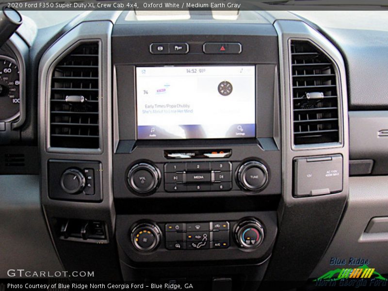 Oxford White / Medium Earth Gray 2020 Ford F350 Super Duty XL Crew Cab 4x4