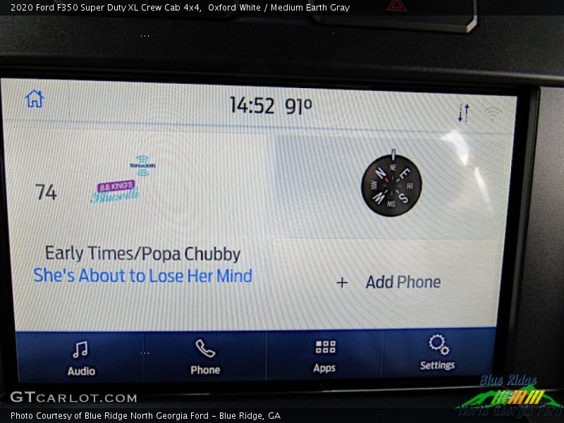 Oxford White / Medium Earth Gray 2020 Ford F350 Super Duty XL Crew Cab 4x4