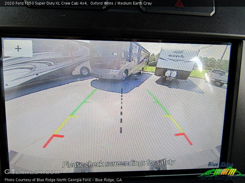 Oxford White / Medium Earth Gray 2020 Ford F350 Super Duty XL Crew Cab 4x4