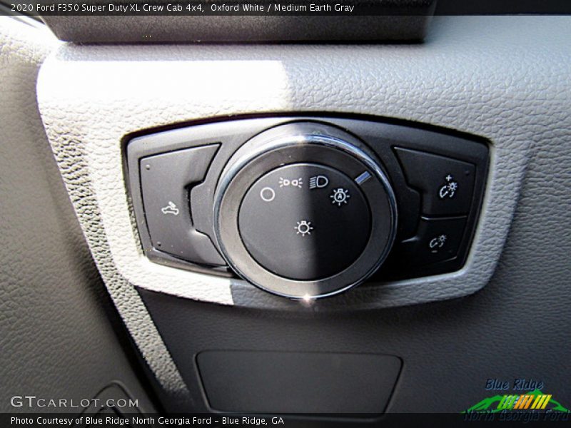 Oxford White / Medium Earth Gray 2020 Ford F350 Super Duty XL Crew Cab 4x4