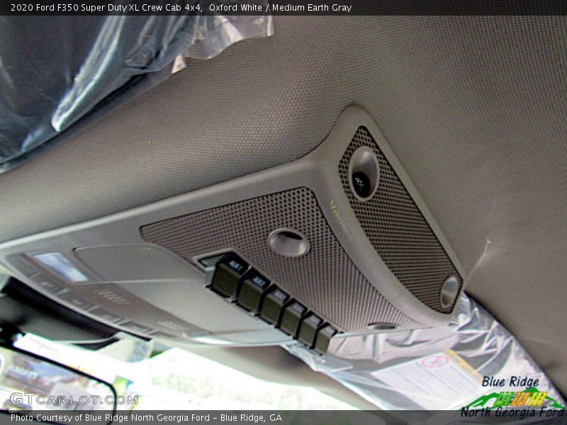 Oxford White / Medium Earth Gray 2020 Ford F350 Super Duty XL Crew Cab 4x4