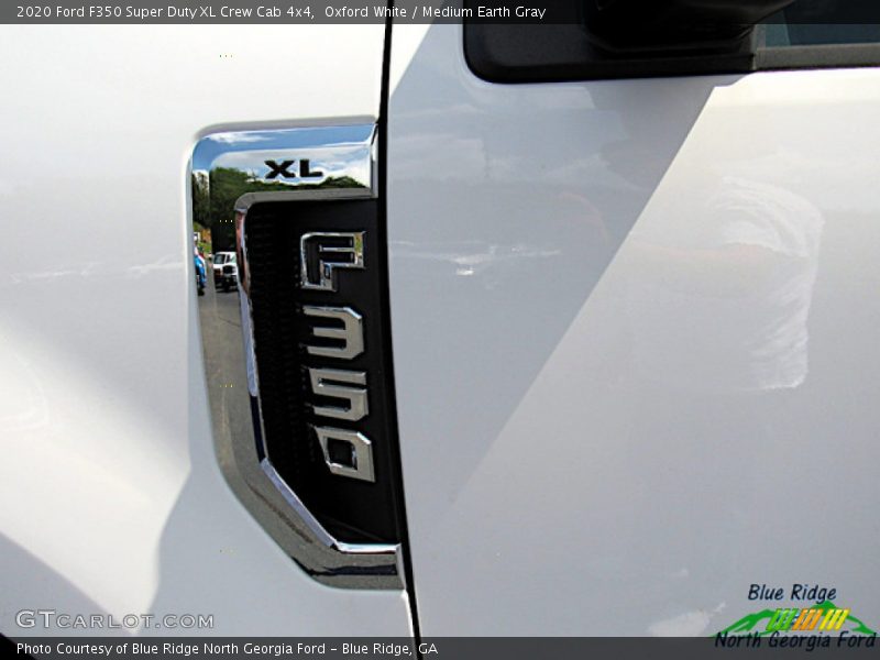 Oxford White / Medium Earth Gray 2020 Ford F350 Super Duty XL Crew Cab 4x4