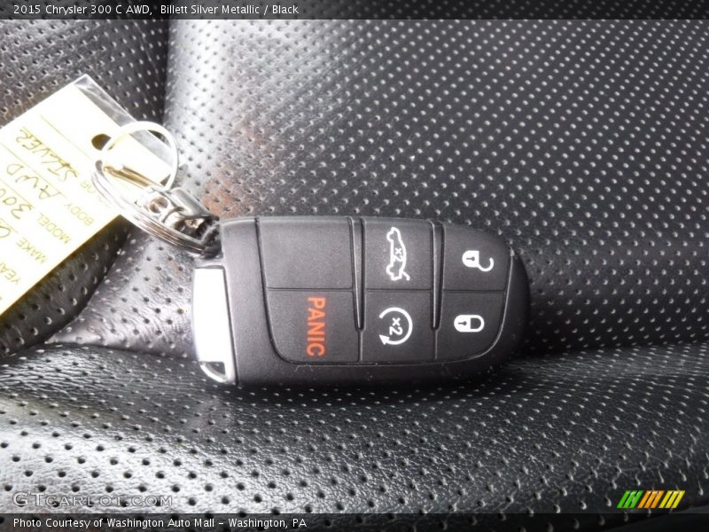 Billett Silver Metallic / Black 2015 Chrysler 300 C AWD