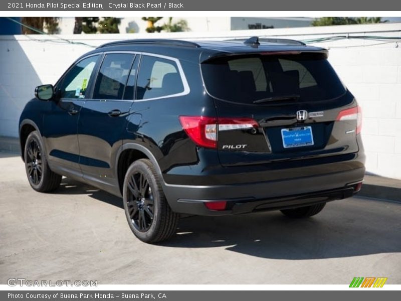 Crystal Black Pearl / Black 2021 Honda Pilot Special Edition
