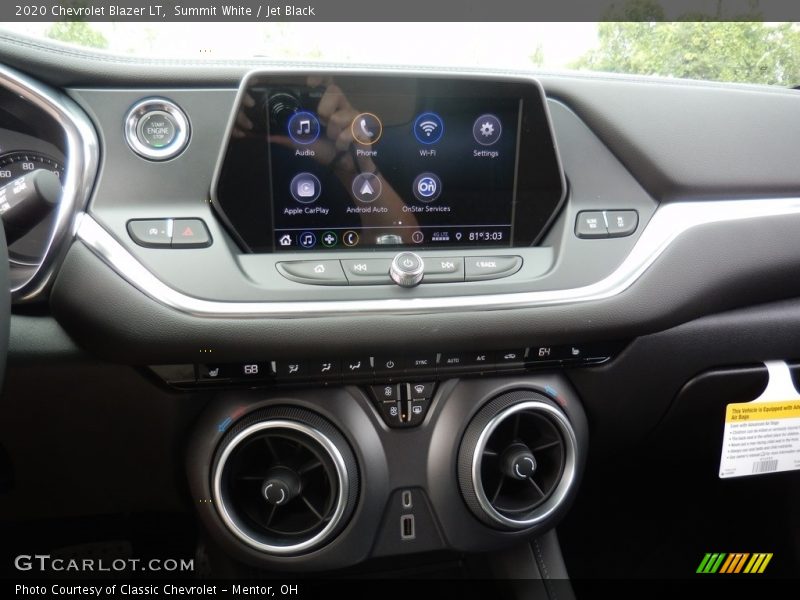 Summit White / Jet Black 2020 Chevrolet Blazer LT