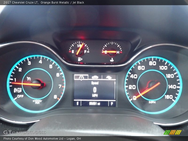 Orange Burst Metallic / Jet Black 2017 Chevrolet Cruze LT
