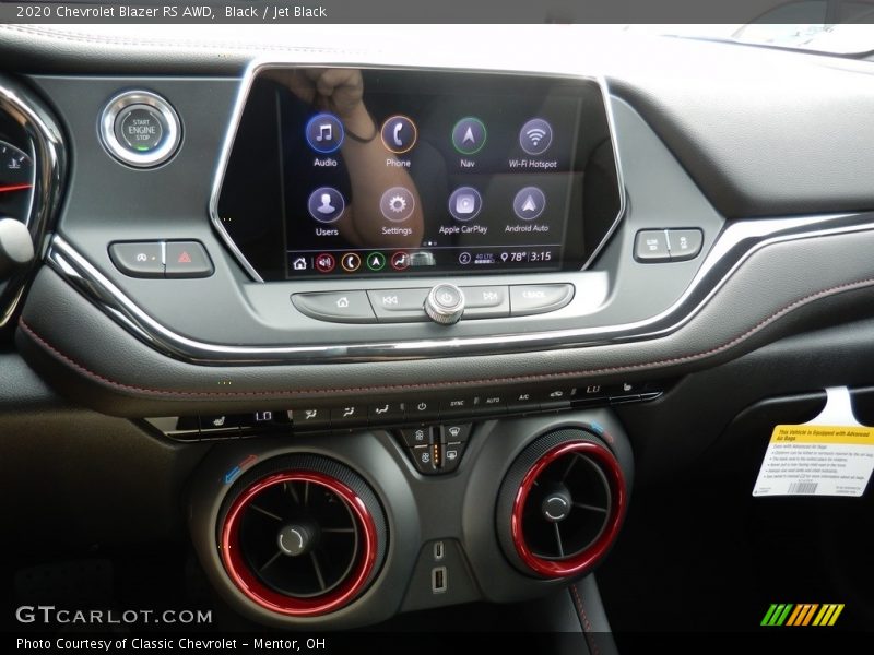 Black / Jet Black 2020 Chevrolet Blazer RS AWD
