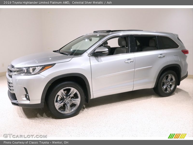 Celestial Silver Metallic / Ash 2019 Toyota Highlander Limited Platinum AWD