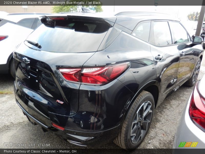 Midnight Blue Metallic / Jet Black 2020 Chevrolet Blazer RS AWD