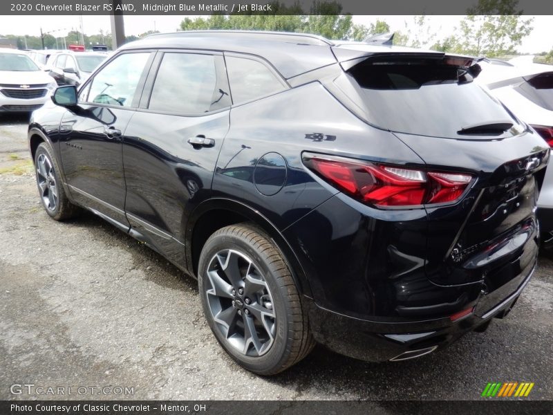 Midnight Blue Metallic / Jet Black 2020 Chevrolet Blazer RS AWD