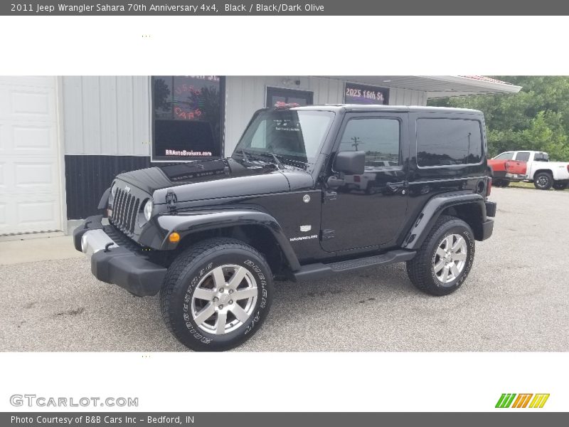 Black / Black/Dark Olive 2011 Jeep Wrangler Sahara 70th Anniversary 4x4
