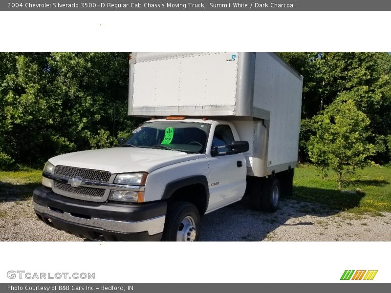 Summit White / Dark Charcoal 2004 Chevrolet Silverado 3500HD Regular Cab Chassis Moving Truck