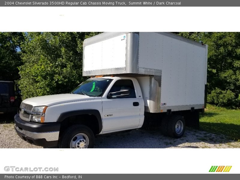 Summit White / Dark Charcoal 2004 Chevrolet Silverado 3500HD Regular Cab Chassis Moving Truck