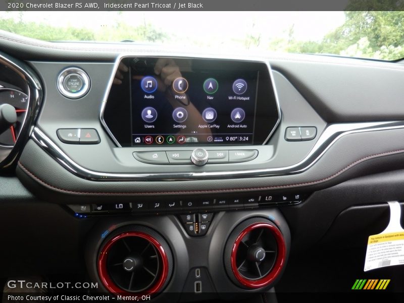 Iridescent Pearl Tricoat / Jet Black 2020 Chevrolet Blazer RS AWD