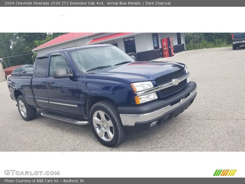 Arrival Blue Metallic / Dark Charcoal 2004 Chevrolet Silverado 1500 Z71 Extended Cab 4x4