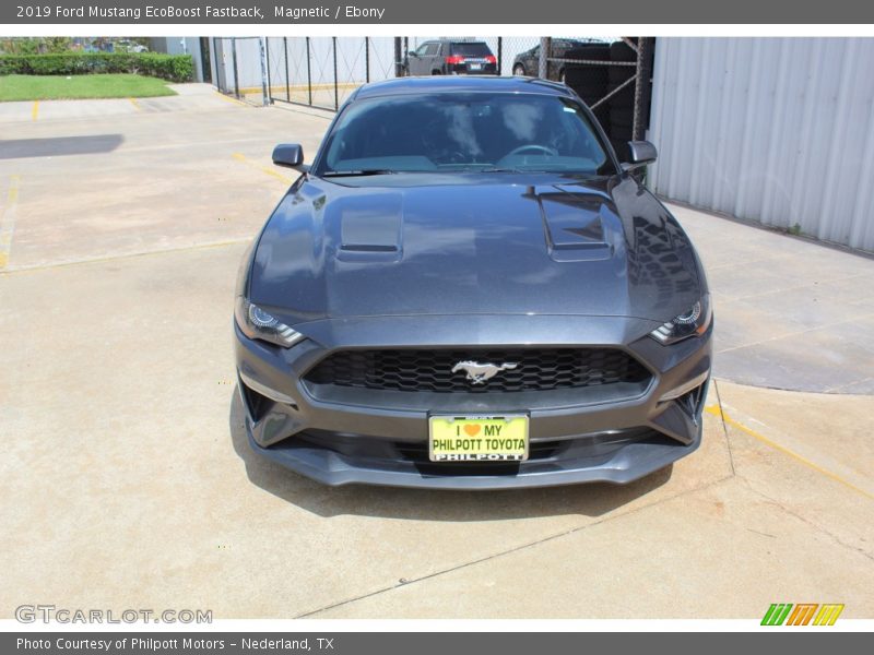 Magnetic / Ebony 2019 Ford Mustang EcoBoost Fastback