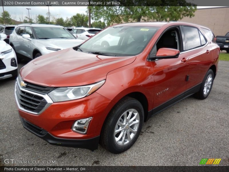Cayenne Orange Metallic / Jet Black 2020 Chevrolet Equinox LT AWD