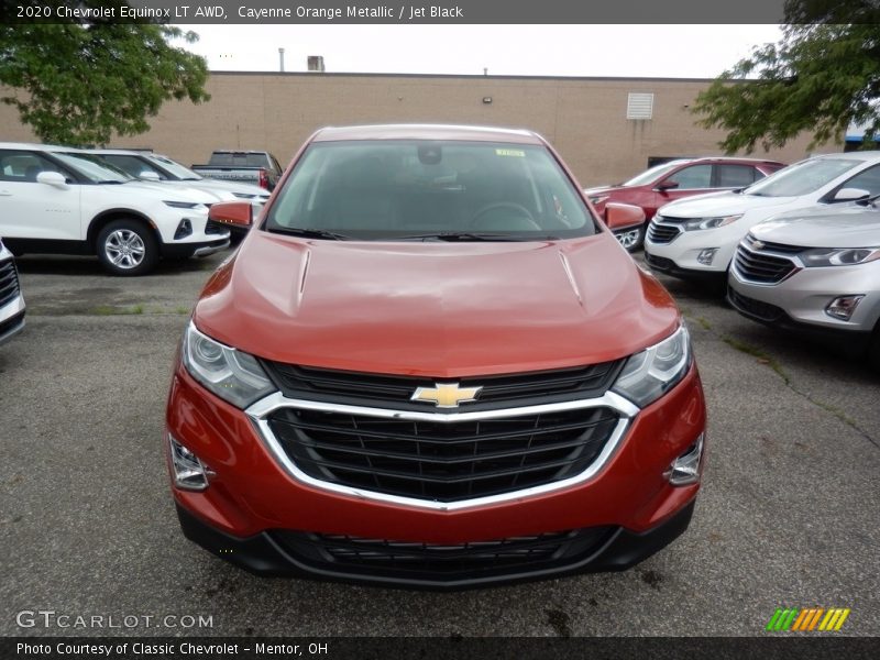 Cayenne Orange Metallic / Jet Black 2020 Chevrolet Equinox LT AWD