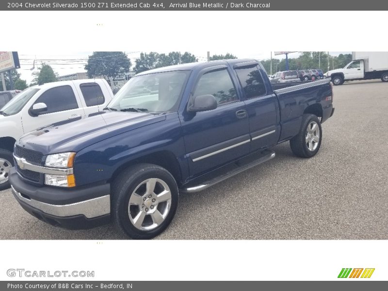 Arrival Blue Metallic / Dark Charcoal 2004 Chevrolet Silverado 1500 Z71 Extended Cab 4x4