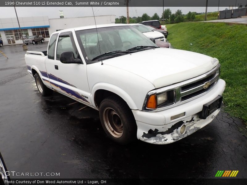 Summit White / Graphite 1996 Chevrolet S10 LS Extended Cab