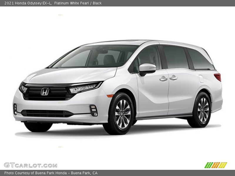 Platinum White Pearl / Black 2021 Honda Odyssey EX-L