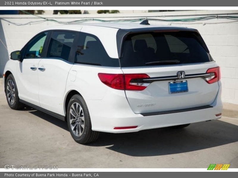 Platinum White Pearl / Black 2021 Honda Odyssey EX-L