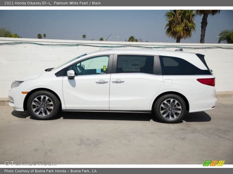Platinum White Pearl / Black 2021 Honda Odyssey EX-L