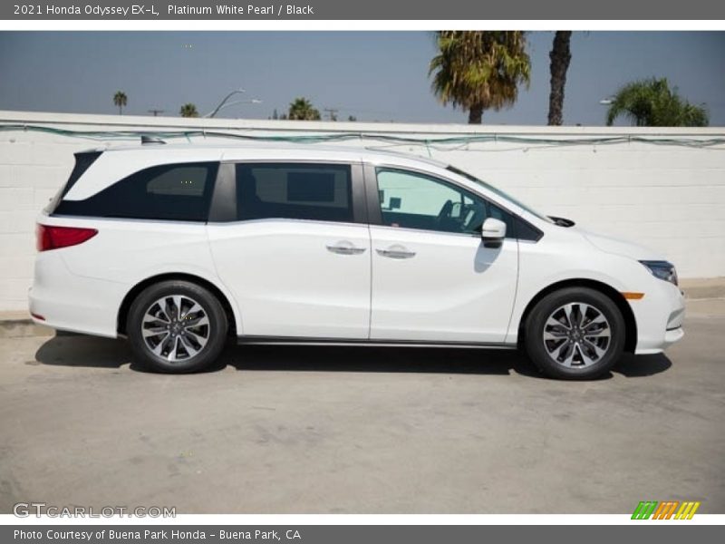 Platinum White Pearl / Black 2021 Honda Odyssey EX-L