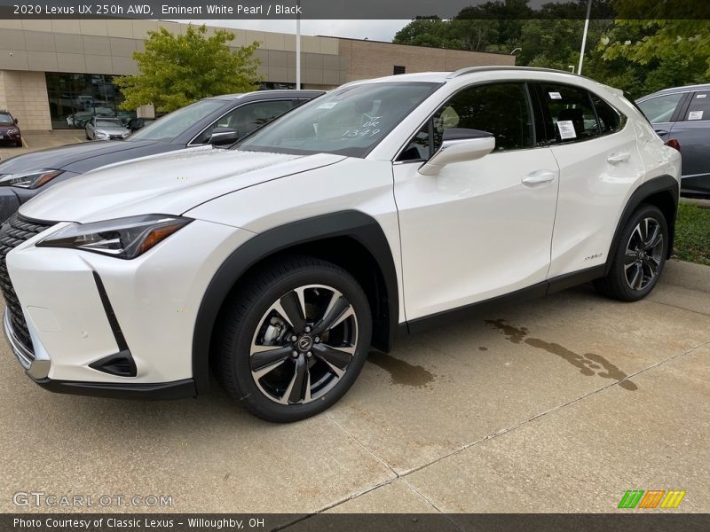 Eminent White Pearl / Black 2020 Lexus UX 250h AWD