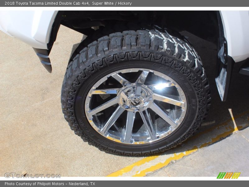 Super White / Hickory 2018 Toyota Tacoma Limited Double Cab 4x4