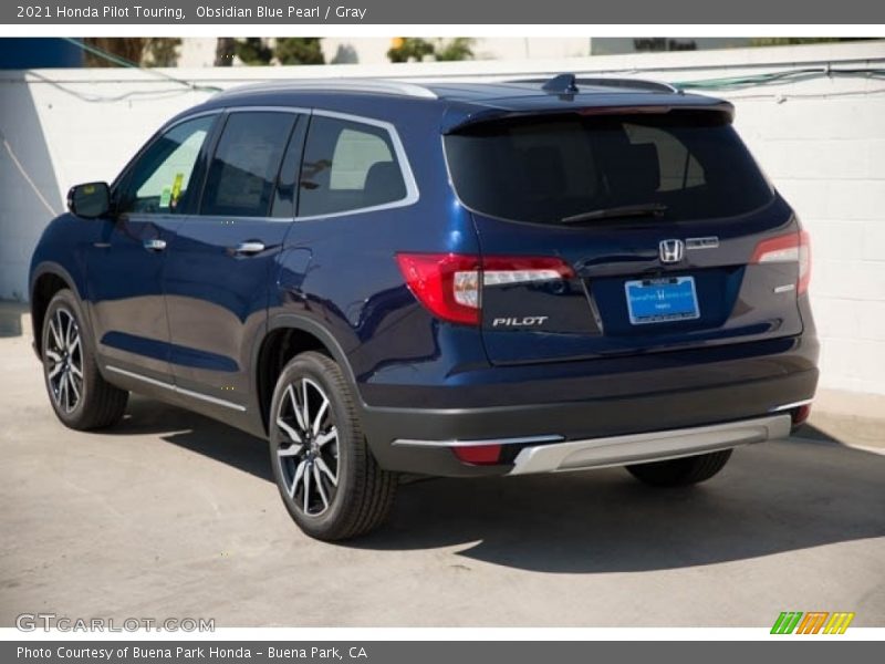 Obsidian Blue Pearl / Gray 2021 Honda Pilot Touring