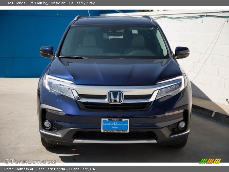 Obsidian Blue Pearl / Gray 2021 Honda Pilot Touring