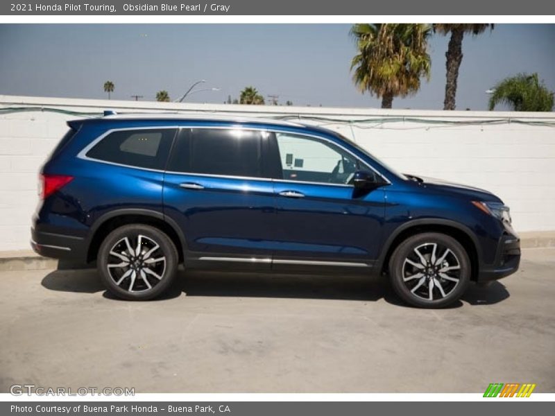 Obsidian Blue Pearl / Gray 2021 Honda Pilot Touring