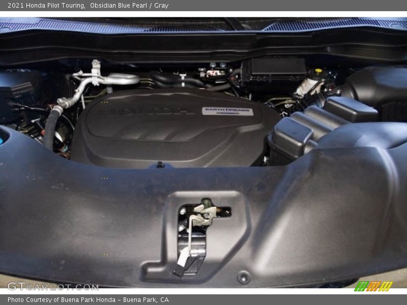 Obsidian Blue Pearl / Gray 2021 Honda Pilot Touring