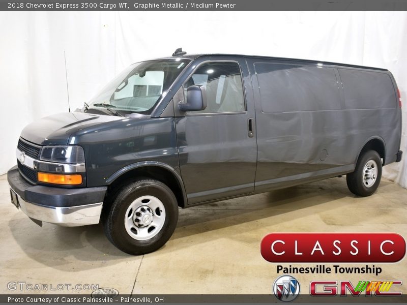 Graphite Metallic / Medium Pewter 2018 Chevrolet Express 3500 Cargo WT