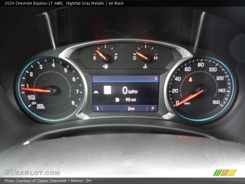 Nightfall Gray Metallic / Jet Black 2020 Chevrolet Equinox LT AWD