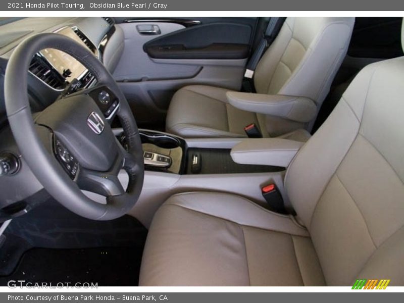 Obsidian Blue Pearl / Gray 2021 Honda Pilot Touring