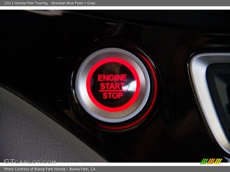 Obsidian Blue Pearl / Gray 2021 Honda Pilot Touring