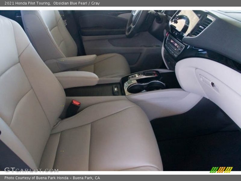 Obsidian Blue Pearl / Gray 2021 Honda Pilot Touring