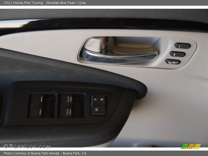 Obsidian Blue Pearl / Gray 2021 Honda Pilot Touring