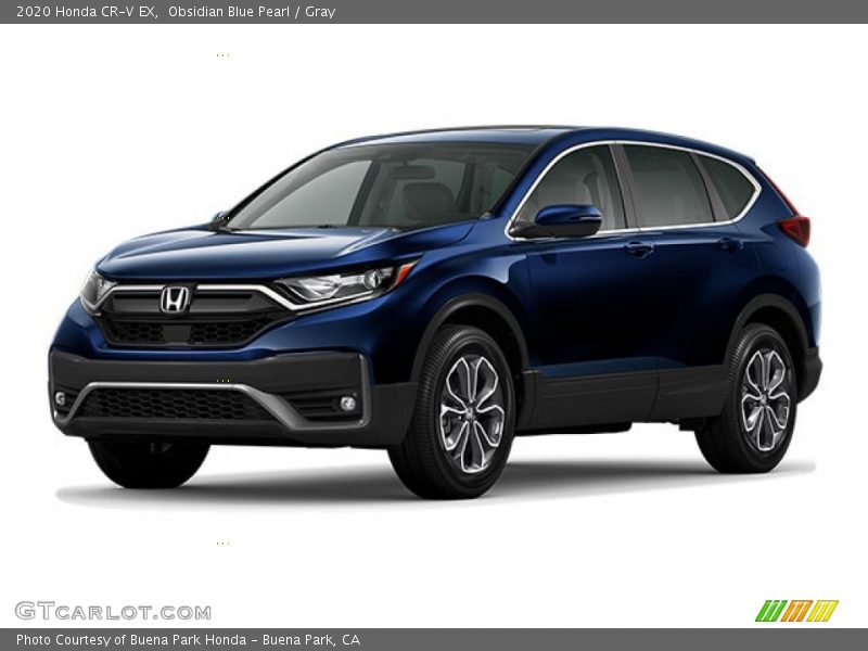 Obsidian Blue Pearl / Gray 2020 Honda CR-V EX